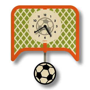 Popclox Pendulum Wall Clock - Soccer