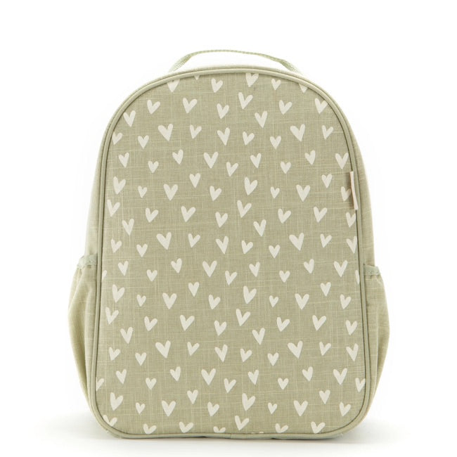 SoYoung Toddler Backpack - Little Hearts Sage