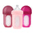 Boon Nursh 8oz Silicone Pouch Baby Bottle 3pk Pink Multi