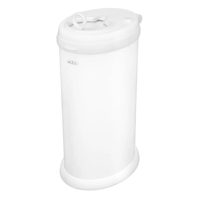 Ubbi Eco-Friendly Stainless Diaper Pail - Matte White