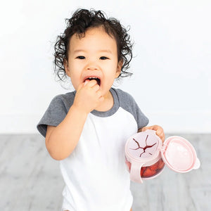 Ubbi Tweat Snack Container - Blush Pink