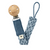 Bibs Pacifier Clip Paci Braid - Petrol/Baby Blue