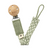 Bibs Pacifier Clip Paci Braid - Sage/Ivory