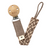 Bibs Pacifier Clip Paci Braid - Dark Oak/Vanilla