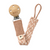 Bibs Pacifier Clip Paci Braid - Blush/Ivory