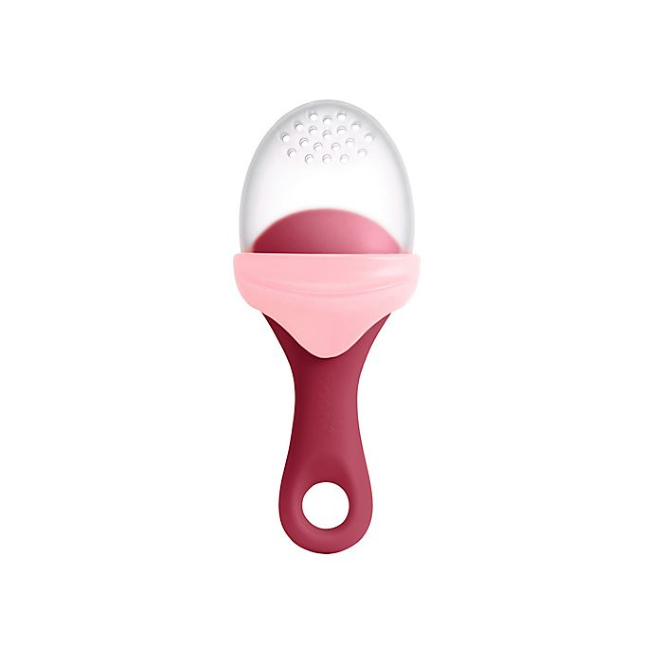 boon pulp silicone feeder - pink/blush