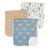 Copper Pearl Burp Cloth 3pk - Peanut