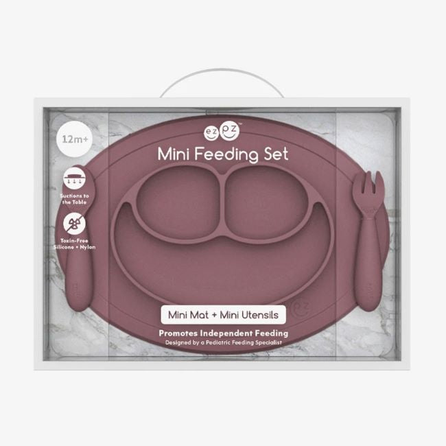 ezpz mini feeding set - mauve