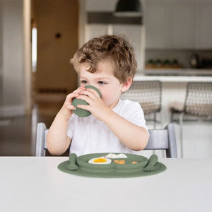 ezpz mini feeding set - olive