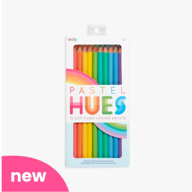 ooly pastel hues coloured pencils - set of 12