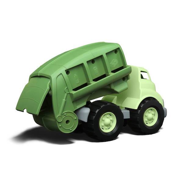 Green toy recycling truck on sale