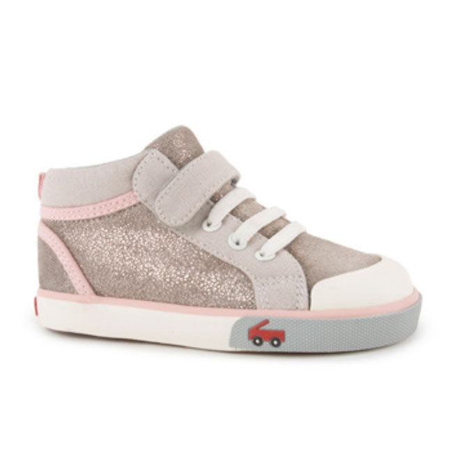 See Kai Run Peyton Beige Metallic Leather - Baby Charlotte Canada